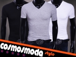 cosmosmoda.pl T-shirt męski w serek