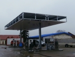 Zadaszenie stacji paliw 16x8 (m)