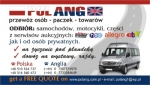Polska Anglia Transport Kurier Paczki Osób Zwierząt Motocyk