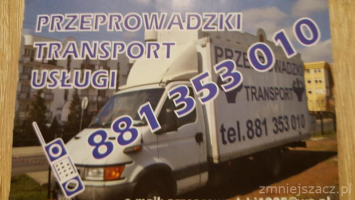 Usługi transportowe, przeprowadzki - profesjonalnie i tanio