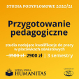 Przygotowanie pedagogiczne - studia podyplomowe 2020/21