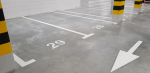 Malowanie miejsc parkingowych , oznakowanie poziome , malowanie linii,
