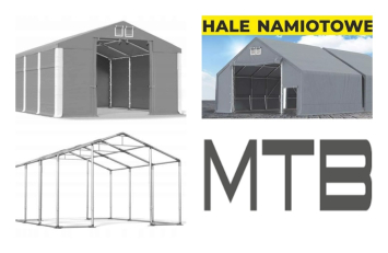 5x6m 2,5-3,4m Namiot magazynowy wytrzymały zima Wysyłka 24h MTB