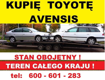 Kupię Toyotę Avensis D4D TD T22 Skup Toyot 2.0 Cały Kraj