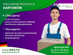 Pracownik produkcji ( k/m ) – produkcja kartonów i opakowań