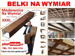 belki rustykalne sufitowe maskownice NA WYMIAR drewna