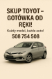 Skup aut Toyota Skup używanych Toyot/ Każdy model, każde auto!
