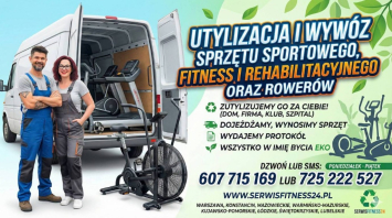 Utylizacja i wywóz sprzętu sportowego, fitness, rehabilitacyjnego