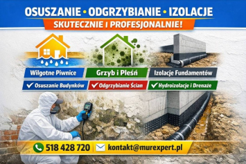 Iniekcja krystaliczna i podcinka ścian - izolacja pozioma fundamentów
