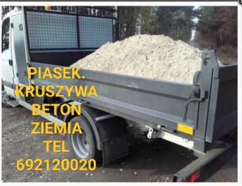 Piasek płukany kopany szary żółty Rzeszów tel 692120020
