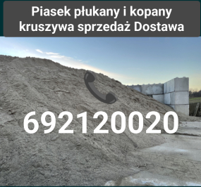 Piasek budowlany wylewki piaskownic Trawniki Rzeszów tel 692120020