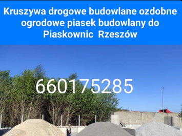 Transport pasek budowlany trawników Piaskownic Tyczyn Budziwój t 660175285