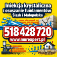 Iniekcja krystaliczna i osuszanie fundamentów | MurExpert ŚLĄSK/ MAŁOPOLSKA