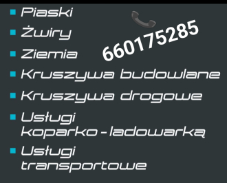 Sprzedaż transport piasek budowlany Rzeszów Budziwój tel 660175285