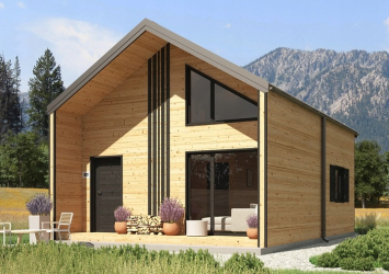 Drewniany Domek 4,8×7,2 m – Letniskowy Całoroczny, Solidne Wykonanie