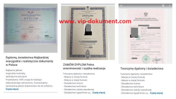 Kup świadectwo szkoły średniej z wpisem i mature