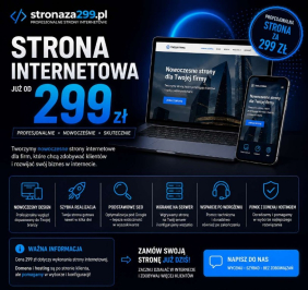 Strona internetowa w cenie 299 zł | Wystawiamy faktury
