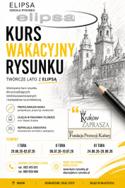 Wakacyjny kurs rysunku w Krakowie 2026 w szkole Elipsa