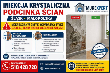 Drenaż fundamentów, izolacje osuszanie - Śląsk, Małopolska | MurExpert