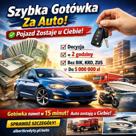 Pożyczka pod zastaw samochodu