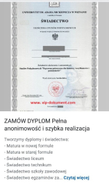 Oferujemy Średnie wykształcenie w 7 dni, kupie mature