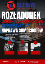 USŁUGI ROZŁADUNEK TRANSPORT CIĘŻAROWY DIAGNOSTYKA POJAZDU ELTRAS BIAŁYSTOK