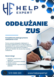 ODDŁUŻANIE ZUS POMOC PRAWNA WNIOSKI UZASADNIENIA REPREZENTACJA HELPEXPERT