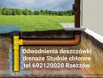 Przyłącza kanalizację deszczówki  Krasne Rzeszów tel 692120020