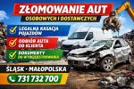 Auto złomowanie - DOJAZD LAWETĄ | ŚLĄSKIE MAŁOPOLSKIE - KASACJA